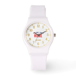 RELOJ DE PULSERA PERSONALIZABLE MODERNO ESTILO BLANCO VERIFICADO MA
