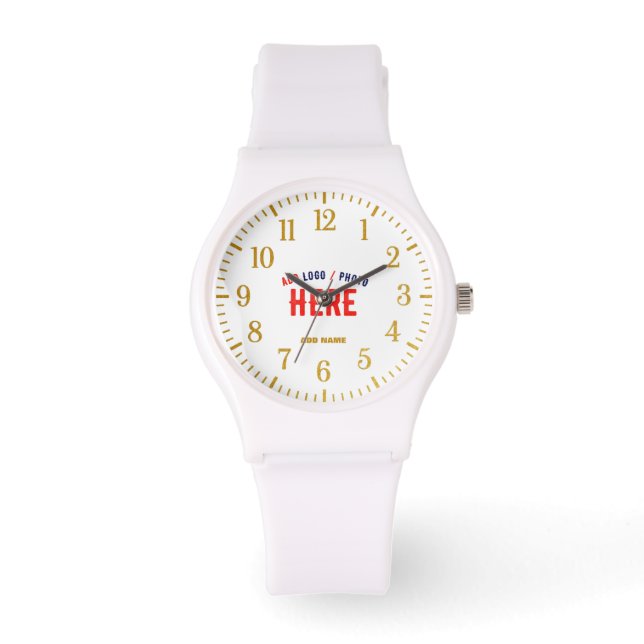 RELOJ DE PULSERA PERSONALIZABLE MODERNO ESTILO BLANCO VERIFICADO MA (Anverso)
