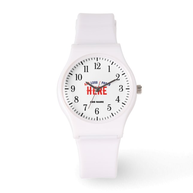 RELOJ DE PULSERA PERSONALIZABLE MODERNO ESTILO BLANCO VERIFICADO MA (Anverso)