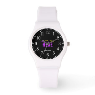 RELOJ DE PULSERA PERSONALIZABLE MODERNO ESTILO BLANCO VERIFICADO MA