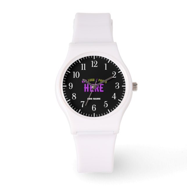 RELOJ DE PULSERA PERSONALIZABLE MODERNO ESTILO BLANCO VERIFICADO MA (Anverso)