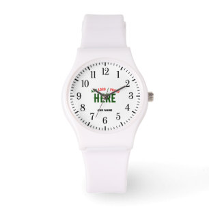 RELOJ DE PULSERA PERSONALIZABLE MODERNO ESTILO BLANCO VERIFICADO MA