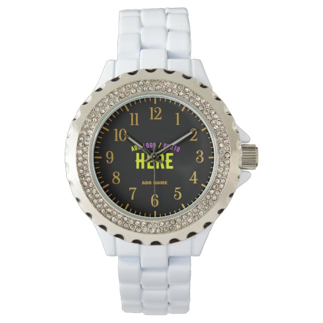 RELOJ DE PULSERA PERSONALIZABLE MODERNO ESTILO BLANCO VERIFICADO MA (Anverso)
