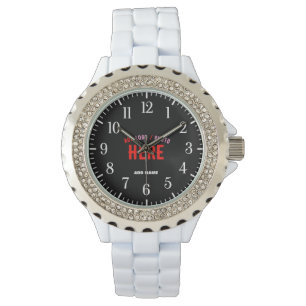 RELOJ DE PULSERA PERSONALIZABLE MODERNO ESTILO BLANCO VERIFICADO MA