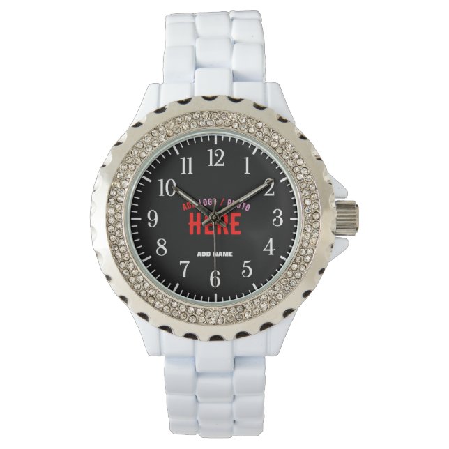 RELOJ DE PULSERA PERSONALIZABLE MODERNO ESTILO BLANCO VERIFICADO MA (Anverso)
