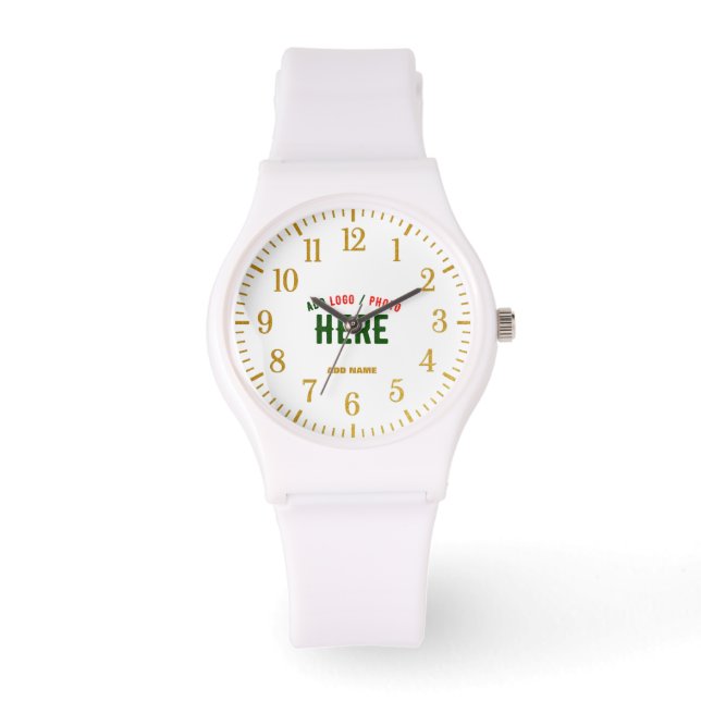 RELOJ DE PULSERA PERSONALIZABLE MODERNO ESTILO BLANCO VERIFICADO MA (Anverso)