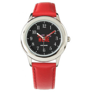 RELOJ DE PULSERA PERSONALIZABLE MODERNO ESTILO MARCA VERIFICADA ROJ