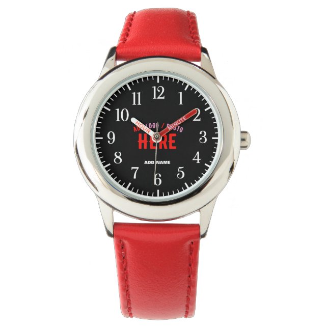 RELOJ DE PULSERA PERSONALIZABLE MODERNO ESTILO MARCA VERIFICADA ROJ (Anverso)