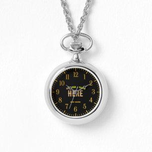 RELOJ DE PULSERA PERSONALIZABLE MODERNO ESTILO NEGRO VERIFICADO MAR