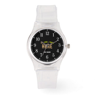 RELOJ DE PULSERA PERSONALIZABLE MODERNO ESTILO NEGRO VERIFICADO MAR