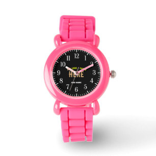 RELOJ DE PULSERA PERSONALIZABLE MODERNO ESTILO NEGRO VERIFICADO MAR