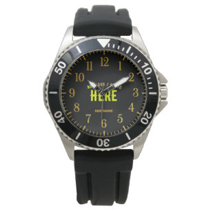 RELOJ DE PULSERA PERSONALIZABLE MODERNO ESTILO NEGRO VERIFICADO MAR