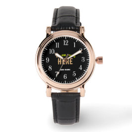 RELOJ DE PULSERA PERSONALIZABLE MODERNO ESTILO NEGRO VERIFICADO MAR