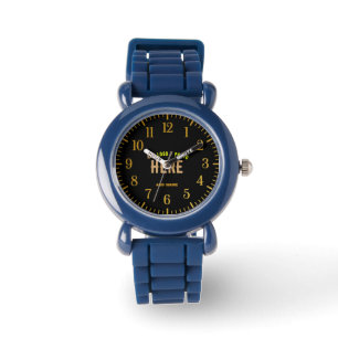 RELOJ DE PULSERA PERSONALIZABLE MODERNO ESTILO NEGRO VERIFICADO MAR