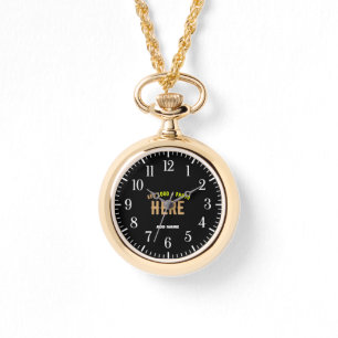 RELOJ DE PULSERA PERSONALIZABLE MODERNO ESTILO NEGRO VERIFICADO MAR