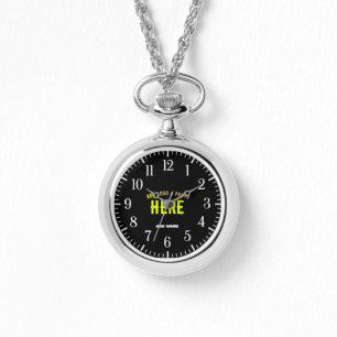 RELOJ DE PULSERA PERSONALIZABLE MODERNO ESTILO NEGRO VERIFICADO MAR