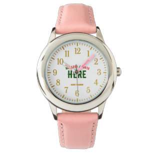 RELOJ DE PULSERA PERSONALIZABLE MODERNO ESTILO ROSA VERIFICADA MARC