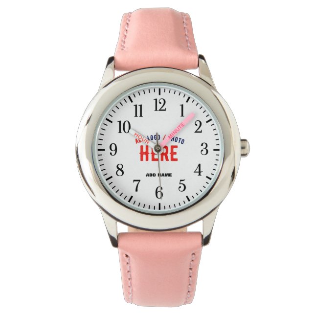RELOJ DE PULSERA PERSONALIZABLE MODERNO ESTILO ROSA VERIFICADA MARC (Anverso)
