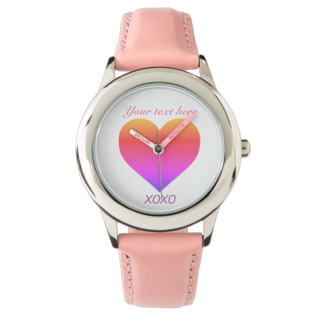 Reloj De Pulsera Personalización de XOXO HEART (Anverso)