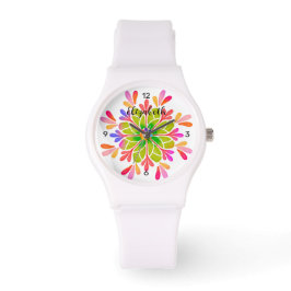 Reloj De Pulsera Personalización del diseño bohemio colorido