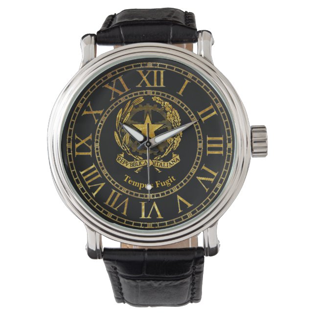 Reloj De Pulsera Personalización del oro de la República Italiana (Anverso)