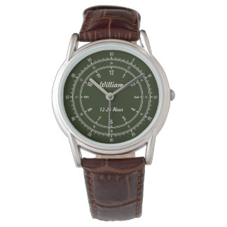 Reloj De Pulsera Personalizado 12 - Observador del Explorador 24 ho