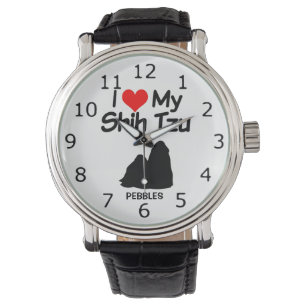 Reloj De Pulsera PERSONALIZADO Amo A Mi Perro Shih Tzu