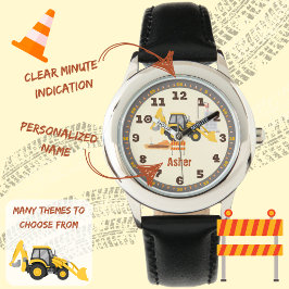 Reloj De Pulsera Personalizado Backhoe Construction aprende a conta