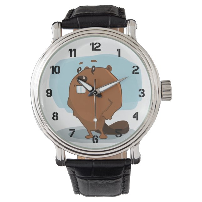 Reloj De Pulsera Personalizado Beaver (Anverso)