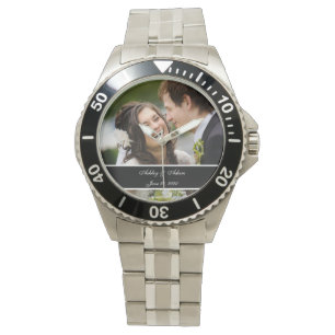 Reloj De Pulsera Personalizado Boda personalizado foto Keepsake