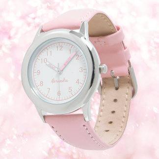 Reloj De Pulsera Personalizado Chica Nombre Acero inoxidable Correa