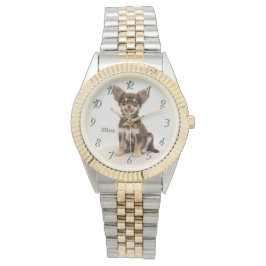 Reloj De Pulsera Personalizado Chihuahua Watch (añadir un nombre) 3