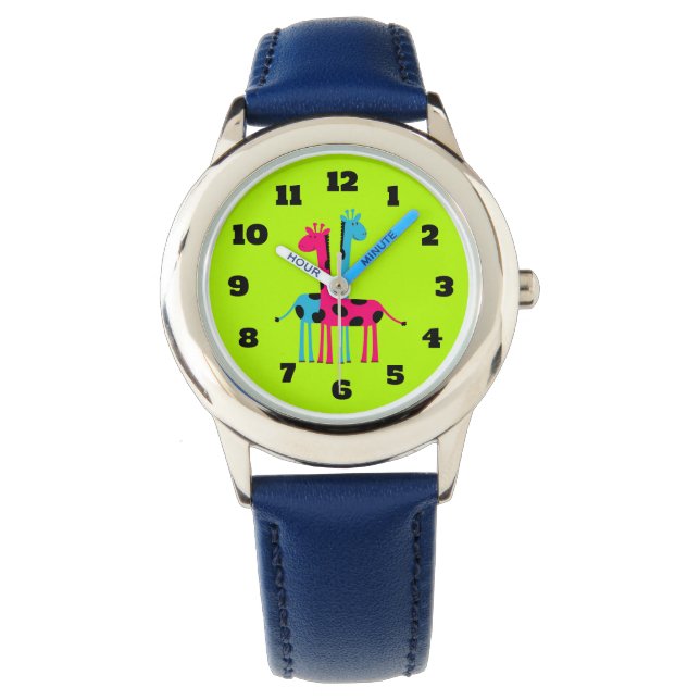 Reloj De Pulsera Personalizado Cute Giraffes (Anverso)