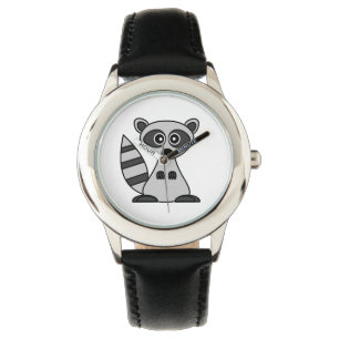 Reloj De Pulsera Personalizado Cute Raccoon