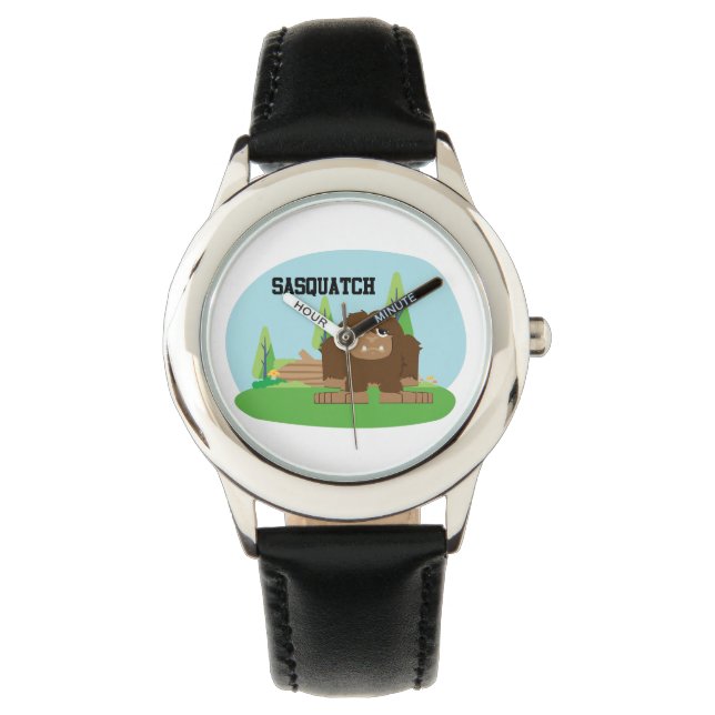 Reloj De Pulsera Personalizado Cute Sasquatch (Anverso)