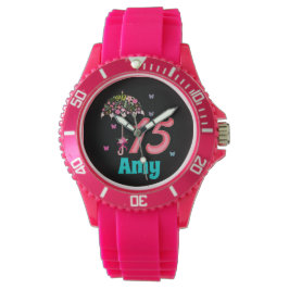 Reloj De Pulsera Personalizado de 15 años de Mi Quince