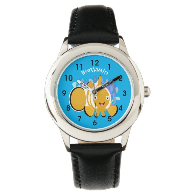Reloj De Pulsera Personalizado de anenoma de payaso alegre (Anverso)
