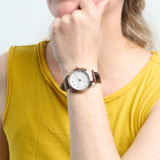 Reloj De Pulsera Personalizado de arte fotográfico Rosa de las muje