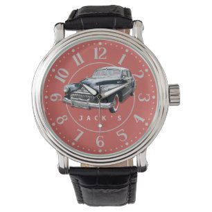 Reloj De Pulsera Personalizado de Black Buick vintage de los años 
