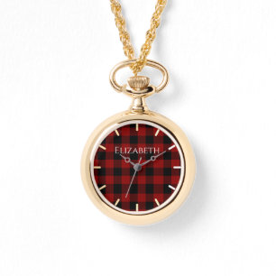 Reloj De Pulsera Personalizado de Buffalo Plaid