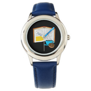 Reloj De Pulsera Personalizado de Café y Donut para Libros