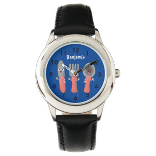 Reloj De Pulsera Personalizado de cubertería de bifurcación y cucha
