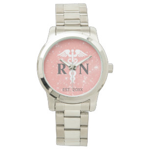 Reloj De Pulsera Personalizado de Enfermería registrado Año de Gr