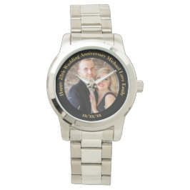 Reloj De Pulsera Personalizado de foto de aniversario Boda personal