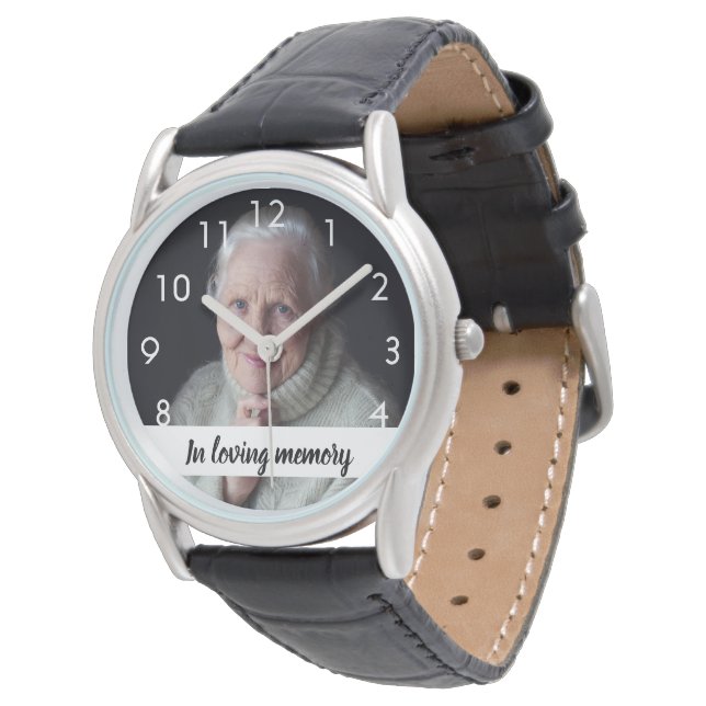 Reloj De Pulsera Personalizado de foto en memoria de la esposa relo (Angular)