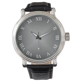 Reloj De Pulsera Personalizado de gradiente gris minimalista numéri