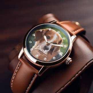 Reloj De Pulsera Personalizado de impresión de pata de perro