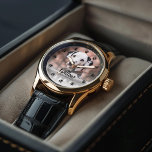 Reloj De Pulsera Personalizado de impresión de pata de perro<br><div class="desc">Los perros dejan huellas de pata en su corazón. Muestra la foto de tu mejor amigo favorito con este hermoso reloj personalizado.</div>