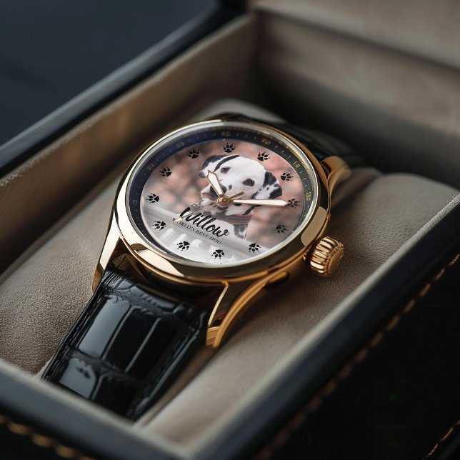 Reloj De Pulsera Personalizado de impresión de pata de perro (Inspiration mockup (not actual product))
