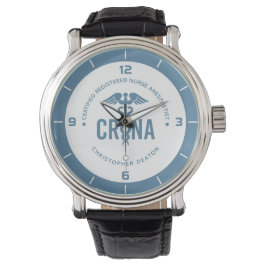 Reloj De Pulsera Personalizado de la CRNA Certificado de enfermero 